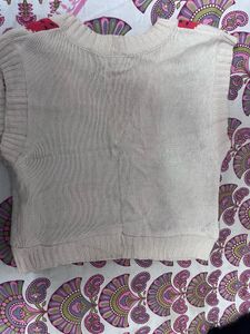 Crop Sweater Vest
