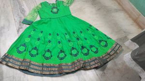 Green Embroidered Salwar Kameez