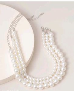 Triple Layer Pearl Necklace