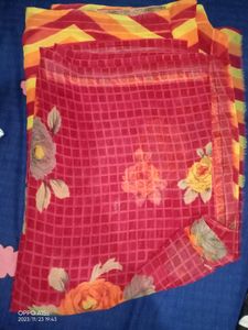 Women New Red Saree