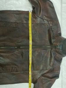 Brown Leather Finish Jacket