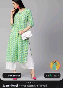 Green Jaipur Kurti