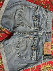 blue Denim Shorts