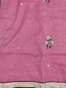 Super net Party Wear Saree With Blouse