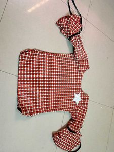 Red & White Checkered Top