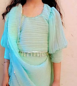 Fish Cut Lehenga Choli And Dupatta