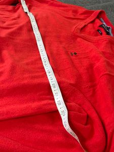 Red V-Neck Sweater