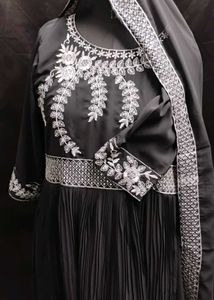 Black Anarkali Suit - XXL