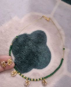 Green Beads Necklace