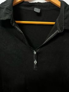 Black Collar Top