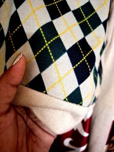 Argyle Pattern Sweater Vest