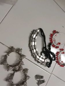 Oxidized Silver Jewelry Set