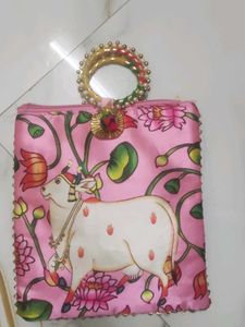 Pink Floral Pouch