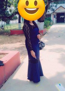 Elegant Blue Maxi Dress