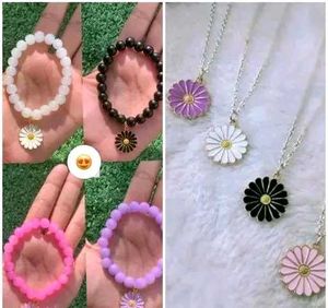 COMBO Daisy Charm Bracelets with pendant