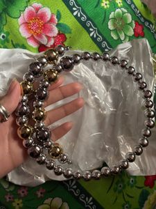 Metallic Beaded Necklace