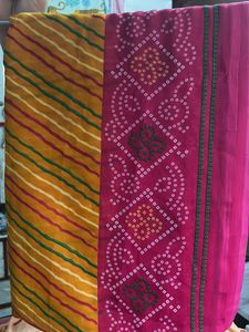 Vintage Striped Sari