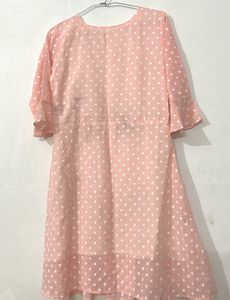 Cute Pink Polka Dot Dress