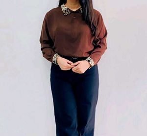 Vintage Brown Blouse