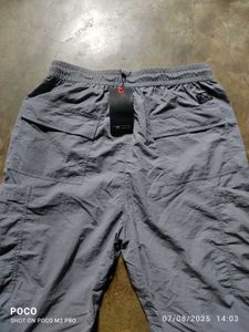 Grey Parachute Cargo For Men