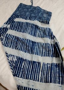 Navy Blue Dabbu Print - Kurta Salwar Set