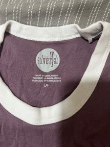 Mauve Colour Levis Crop Top