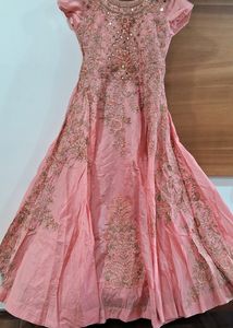 Beautiful Peach Colored Ethnic Gown 🩷🩷