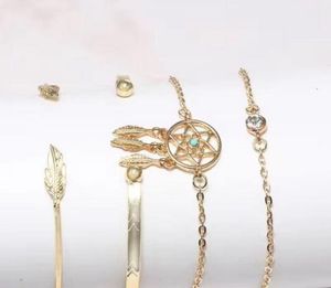 Bohemian Dreamcatcher Bracelet Set (pack of 4)