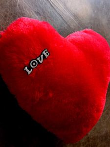 Red Plush Heart Pillow