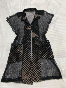 Unique Polka Dot Mesh Dress /shrug Bust 36-40