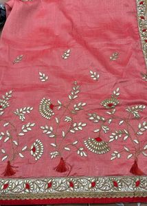 Red &amp; Pink Saree Blouse