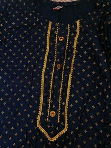 Straight Navy blue Kurti