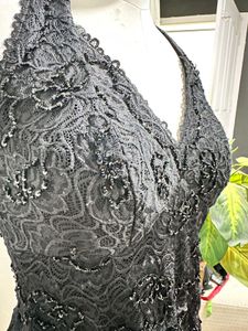 Beaded Lace Halter Top