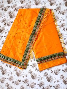 Fancy Saree With Beeds Emblishment