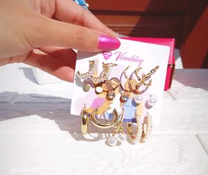 Combo Of 9 Earrings