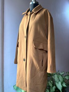 Caramel brown oversized coat