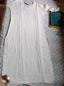 White Embroidered Kurti