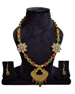 Multi Pearl Unique Traditional Designe Necklace &