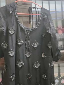 Beaded Black Top