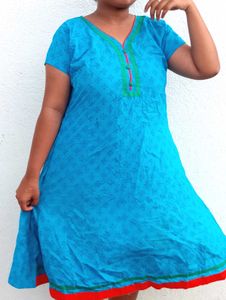 Blue Printed Kurta