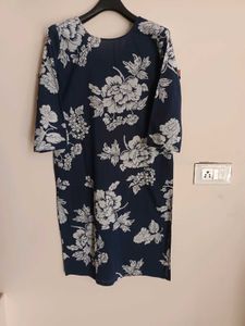 Navy Blue Floral PALAZO SUIT SET
