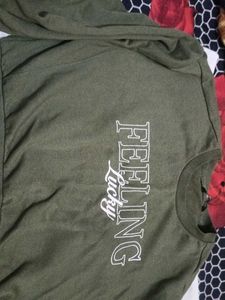 Olive Green 'Feeling Lucky' Sweatshirt