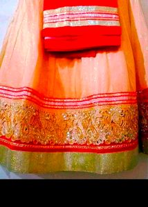 Red Golden Lehnga