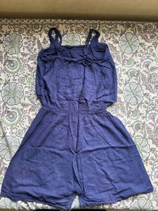 Cute Navy Blue Romper