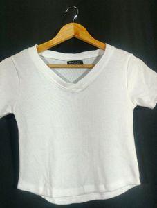 White Crop Top