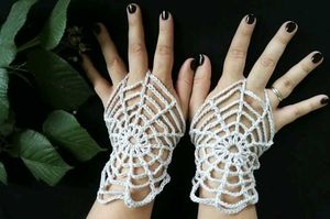 Crochet Spiderweb Gloves