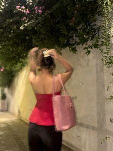 Red Peplum Party Top