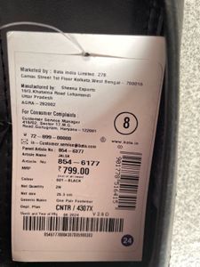 Bata Black Ethnic Jutti - New