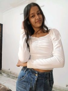 White Party Wear Top