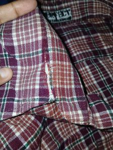 Men Check Shirt, Fit L/ Xl
